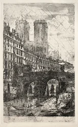 Lepty Paříže: Malý most, 1850.