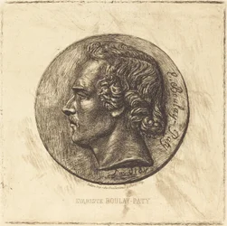 Evariste Boulay-Paty; Básník (z bronzu od Davida d
