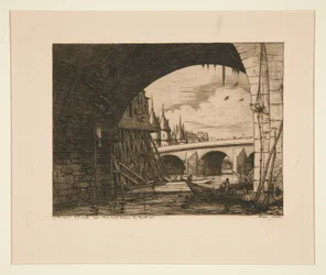 Oblouk mostu Pont Notre-Dame