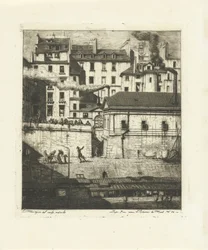 Márnice na Seině v Paříži La Morgue Eaux-Fortes sur Paris (název série)