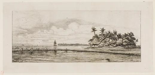 Oceánie: Rybaření, Blízké ostrovy s palmami v Uea nebo Wallis Group, 1845