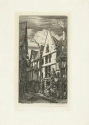Straat Rue des Toiles v Bourges Rue des Toiles v Bourges