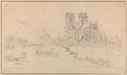 Apsida katedrály Notre-Dame v Paříži