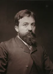Umělecké a biografické album, 5. ročník, Salon 1885; portrét Pierre Fritel (1853-1942), francouzský malíř, sochař a rytec