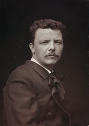 Umělecké a biografické album, 6. ročník, Salon 1885; portrét francouzského malíře Eugène Carrière (1849-1906)