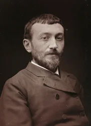 Umělecké a biografické album, 6. ročník, Salon 1885; portrét malíře Alfreda Henryho Bramtota