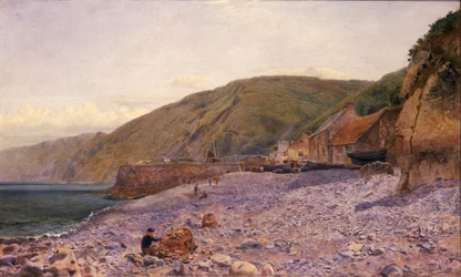 Mezi šindelem v Clovelly, 1864
