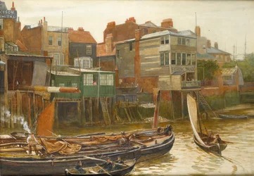 Temže u Cold Harbour, Blackwall, 1896