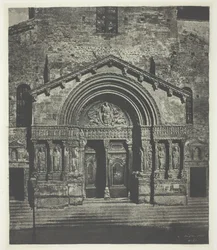 Arles: The West Porch of Saint-Trophime, 21. října 1854, vytištěno 1982.