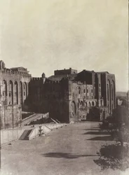 Papežský palác, Avignon, c. 1851, vytištěno 1970.