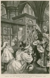 Voskové figuríny v Islip Chapel ve Westminsterském opatství