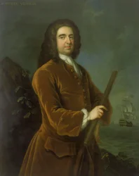 Admirál Edward Vernon (1684-1757), polovina 30. let 17. století (olej na plátně)