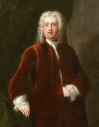 Portrét neidentifikovaného gentlemana z 18. století prezentovaný jako portrét Georga Friderica Händela, 1737