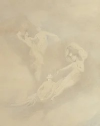 Duchové v mlze (silverpoint)