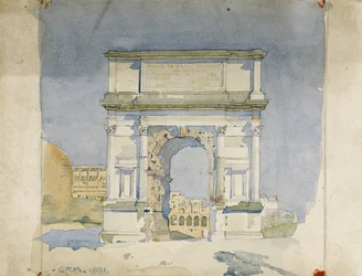 Titův oblouk, Řím, 1891