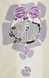 Moderní reprodukce z originální šablony Mackintosh pro nástěnnou dekoraci, motiv růže, 1902 (barva plakátu na kazetovém papíru)