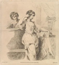 Žena na záchodě, 1. března 1780.
