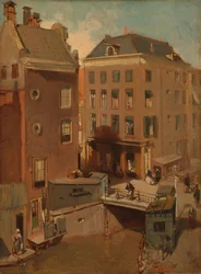 Osjessluis poblíž Kalverstraat v Amsterdamu