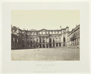 Paris Fire (fasáda Palais de Saint-Cloud), ze série "Paris Incendié"