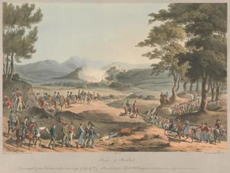 Č. 4  Město Poinbal. Francouzi jej evakuovali ráno 11. března 1811