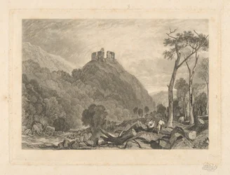 Hrad Okehampton, na řece Okement