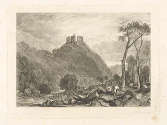 Hrad Okehampton, na řece Okement