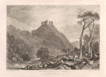 Hrad Okehampton na řece Okement