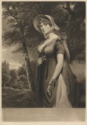 Ctihodná lady Louisa Mannersová v selském oděvu