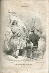 Ilustrace Charles Vernier (? -1887) v Le Charivari