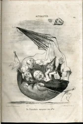 Ilustrace Charles Vernier (? -1887) v Le Charivari