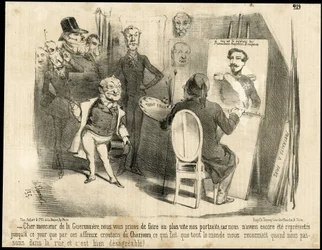 Ilustrace Charles Vernier (? -1887) v Le Charivari