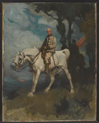 Generál Sir Frederick Sleigh Roberts na koni Vonolel, 1894