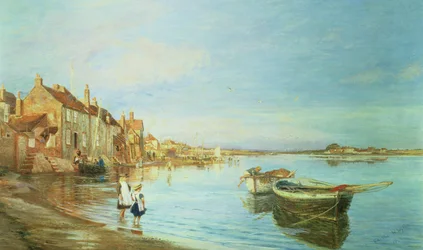 Vše na letní den v Bosham, Sussex, 1888