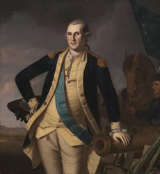 George Washington v bitvě o Princeton, c. 1779 (olej na plátně)