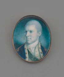 Podplukovník Alexander Hamilton, 1777 (wc na slonovině)