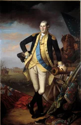 Portrét George Washingtona (1732-1799) po bitvě u Princetonu, 3. ledna