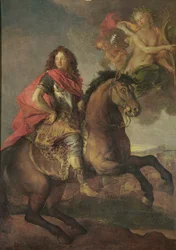 Portrét Armanda Jeana Vignerota, vévody de Richelieu při obléhání Castellamare v roce 1647