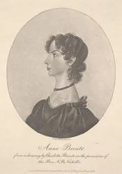 Anne Brontëová, rytina Walker & Boutall, c.1836-49 (rytina)