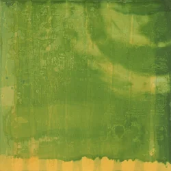 Bluerine Green, 1997 (olej a glazura na gesso desce)