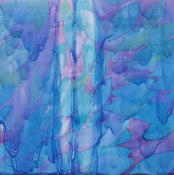 Humpbacks Blue, 2000 (olej na gesso)