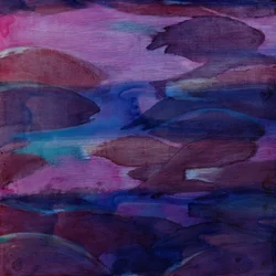 Purple Parrots VI, 2000 (olej na gesso)
