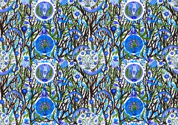 Ashmolean Museum Pattern Design #2, 2020 (štětec a pera)