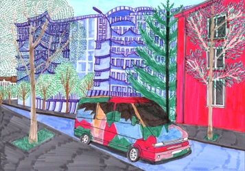 Koloniestraße, Svatba, 2017 (štětce)