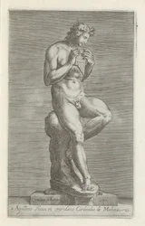 Sculptuur van Apollo Apollinis statua in viridario cardinalis de Medicis (title on object) Antieke sculpturen in Rome (series title) Antiquarum statuarum urbis Romae quae in publicis locis visuntur icones (series title)   1327943   cs       czech Successfu
