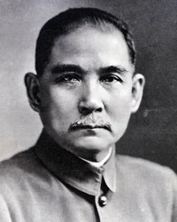 Portrét Sun Yat-sen (Yat Sen, Zhongshan) (1866-1925), čínský revolucionář a státník.