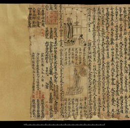 Almanach, Dunhuang Mogao (inkoust na papíře)