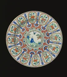 Nabíječka zobrazující nesmrtelného Tang básníka Li Bai, období Kangxi, cca 1690 (porcelán)