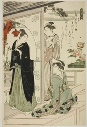 Narihira, ze série "Šest nesmrtelných básníků (Rokkasen)"