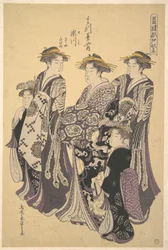Oiran Segawa z Matsubaya (Dům borovice)