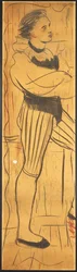 Triptych (kresba milenecké scény) (tužka na papíře) (viz také 742029-30)